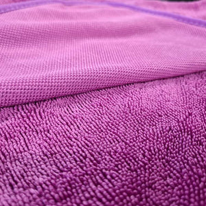 Twisted Loop Microfibre Quick Drying Towel Pink/Purple 60x80cm - The Drivers HQ