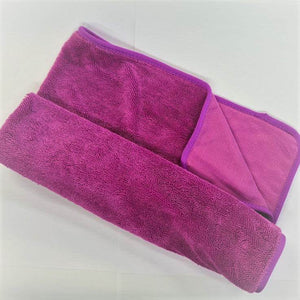 Twisted Loop Microfibre Quick Drying Towel Pink/Purple 60x80cm - The Drivers HQ