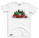 Strictly Static Christmas Modified Car T-Shirt - White
