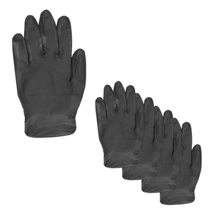 GRIPP-IT BLACK NITRILE GLOVES 4 PIECES - VARIOUS SIZES - The Drivers HQ