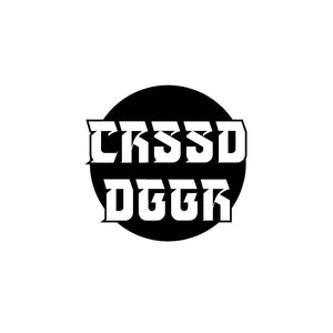 CROSSED DAGGER APPAREL CRSSD DGGR STICKER 9CM - The Drivers HQ