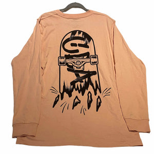 CDA SKATE LONG SLEEVE TEE PINK - The Drivers HQ