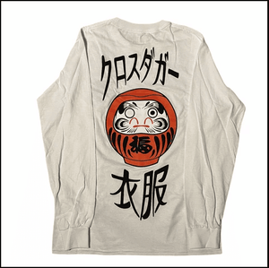 CDA DARUMA DOLL LONG SLEEVE TOP WHITE - The Drivers HQ