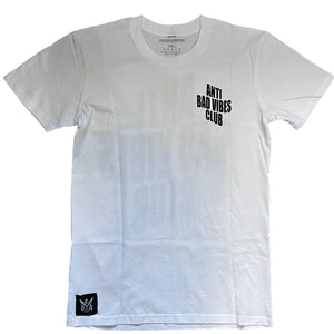 CDA ANTI BAD VIBES CLUB TEE - WHITE - The Drivers HQ