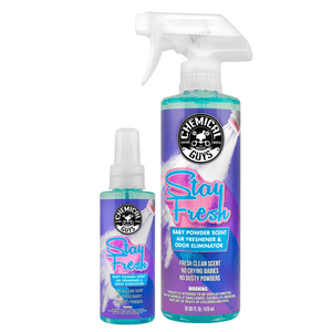 CHEMICAL GUYS - STAY FRESH BABY POWDER SCENTED AIR FRESHENER & ODOR ELIMINAT - The Drivers HQ