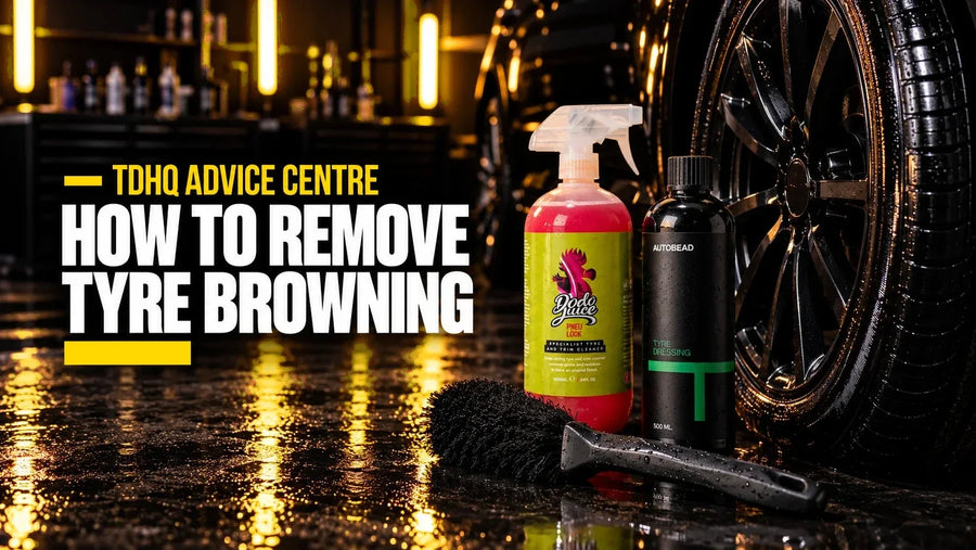 How to Remove Tyre Browning: Causes, Cleaners and Dressings
