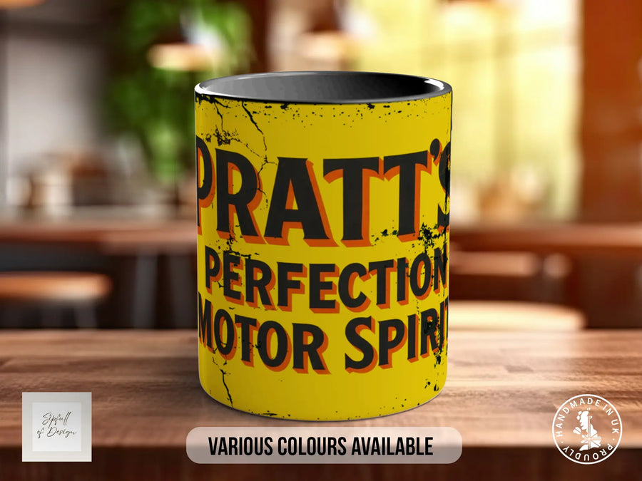 Pratt's Perfection Motor Spirit Mug | Vintage British Petrol Gift