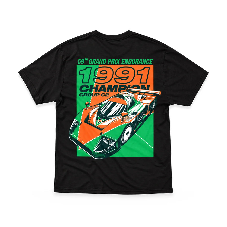 EuroStance 1991 Champions - Racing Division Tee back, product photo on white