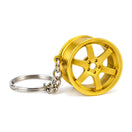 6 Spoke Wheel Key Chain keyring