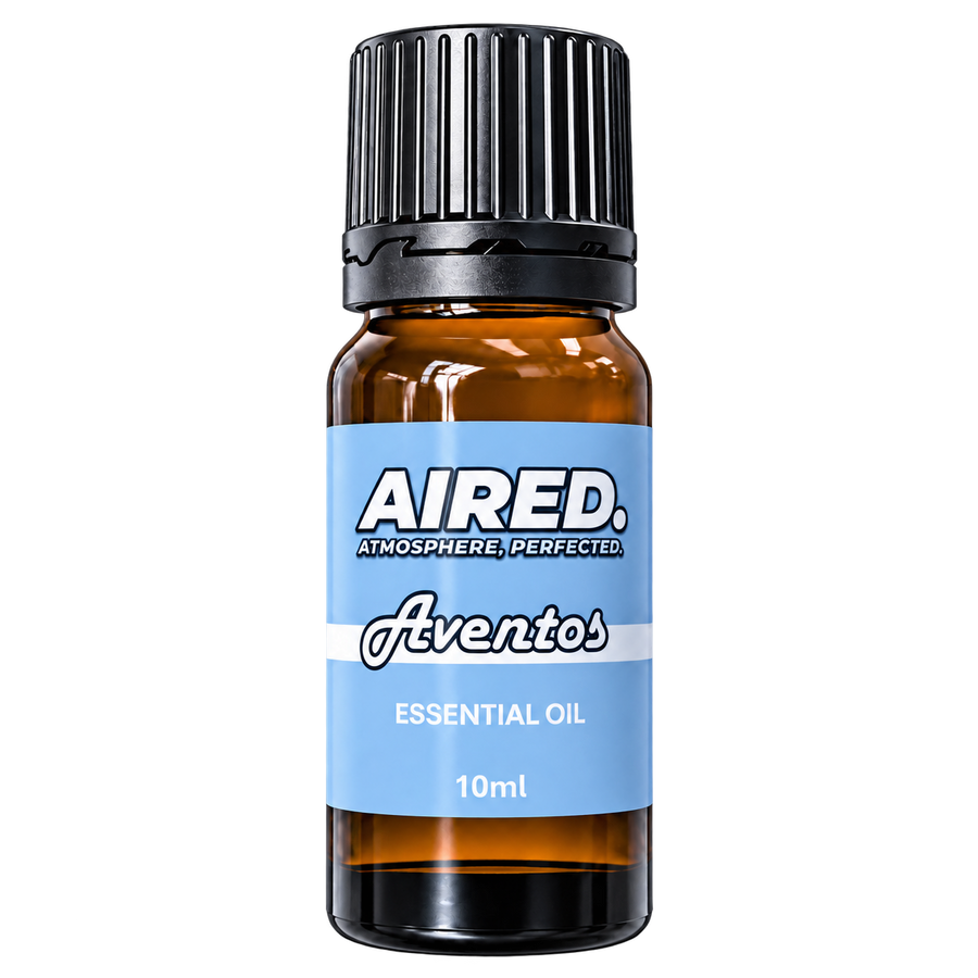 AIRED Ventos Scented Essential Oil 10ml, amber bottle with light blue label and black cap