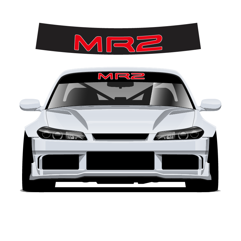 Mr2 v2 Custom Vinyl Sunstrip - Universal Fit 140cm 150cm 160cm