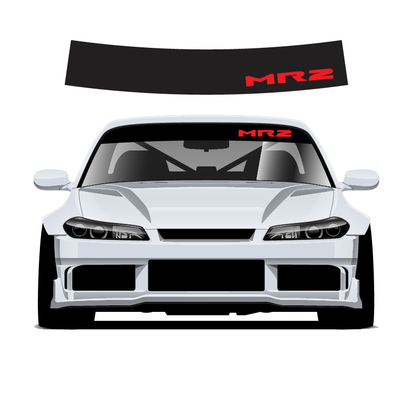 Mr2 Custom Vinyl Sunstrip –  Universal Fit 140cm 150cm 160cm
