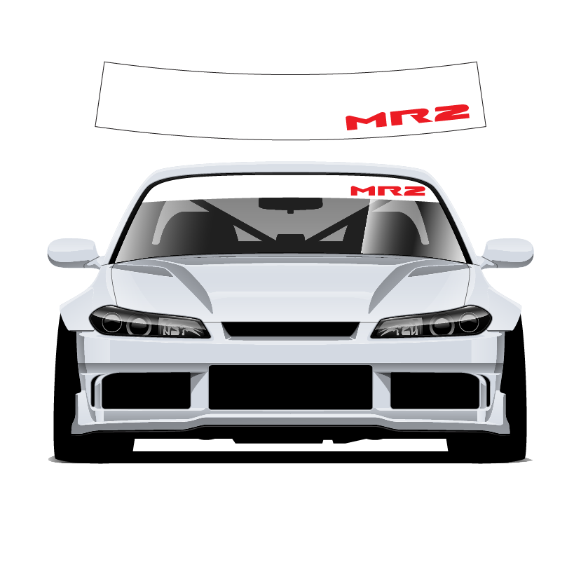 Mr2 Custom Vinyl Sunstrip –  Universal Fit 140cm 150cm 160cm