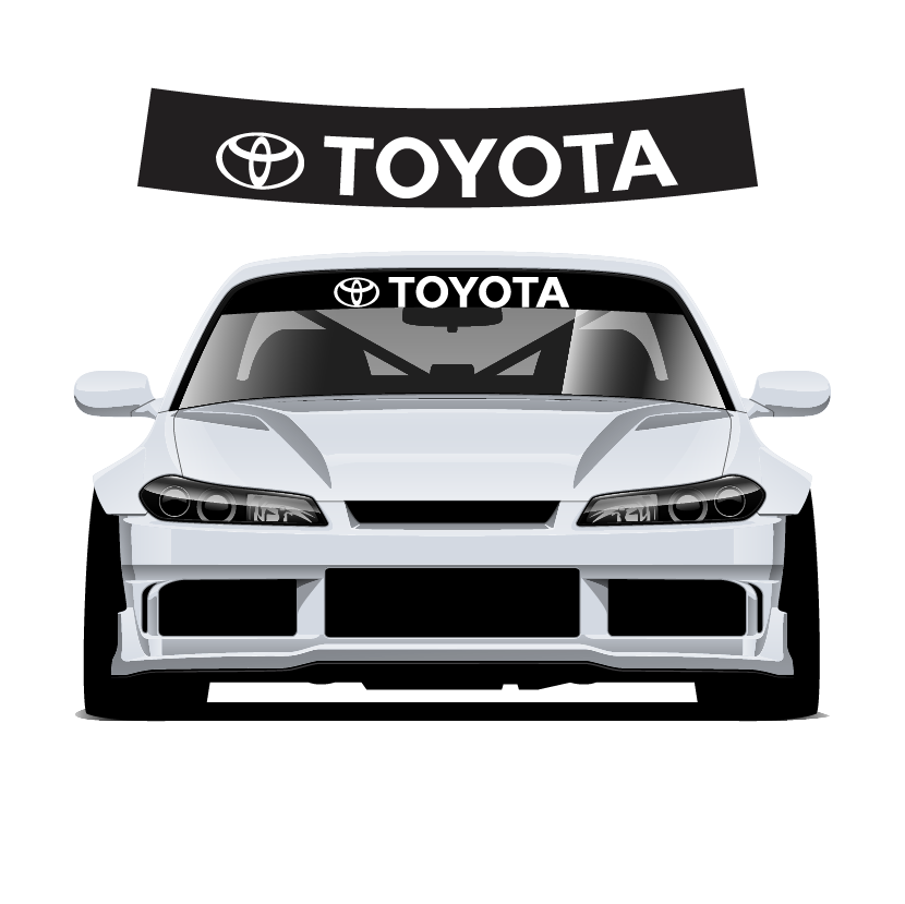 Toyota Celica Custom Vinyl Sunstrip - 130x25cm specifically designed for models st185 st202 st205