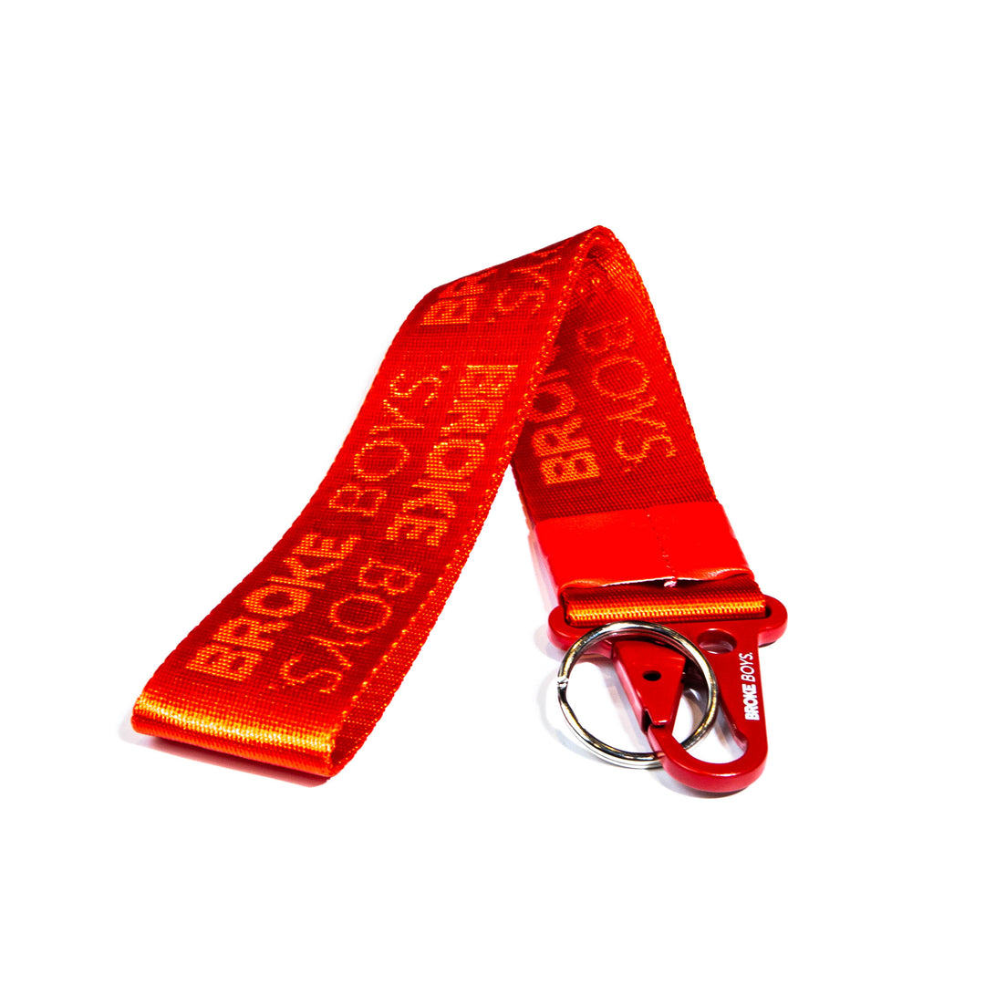 BrokeBoys Tornado Red Woven Short Lanyard (LIMITED TIME ONLY)