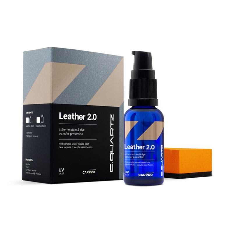 CarPro CQuartz Leather 2.0 Leather & Vinyl Coating - 2 Year Protection - The Drivers HQ