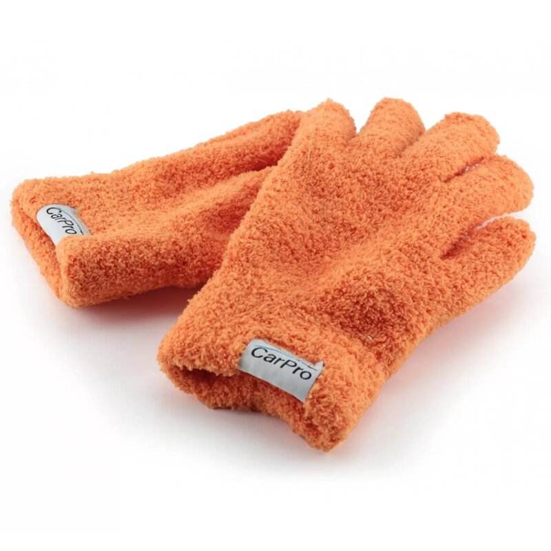 CarPro Orange Microfibre Detailing Gloves - The Drivers HQ
