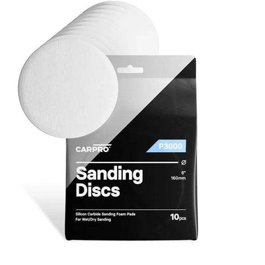 CarPro SIC Sanding Discs – 3″ P3000 Grit, 10‑Pack (Silicon Carbide, Foam‑Backed) - The Drivers HQ