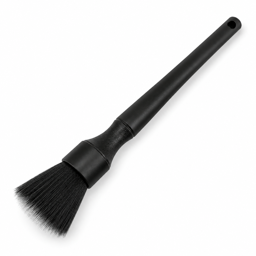 Better Synthetic Long Detailing Brush in black with a long handle and hanging hole
