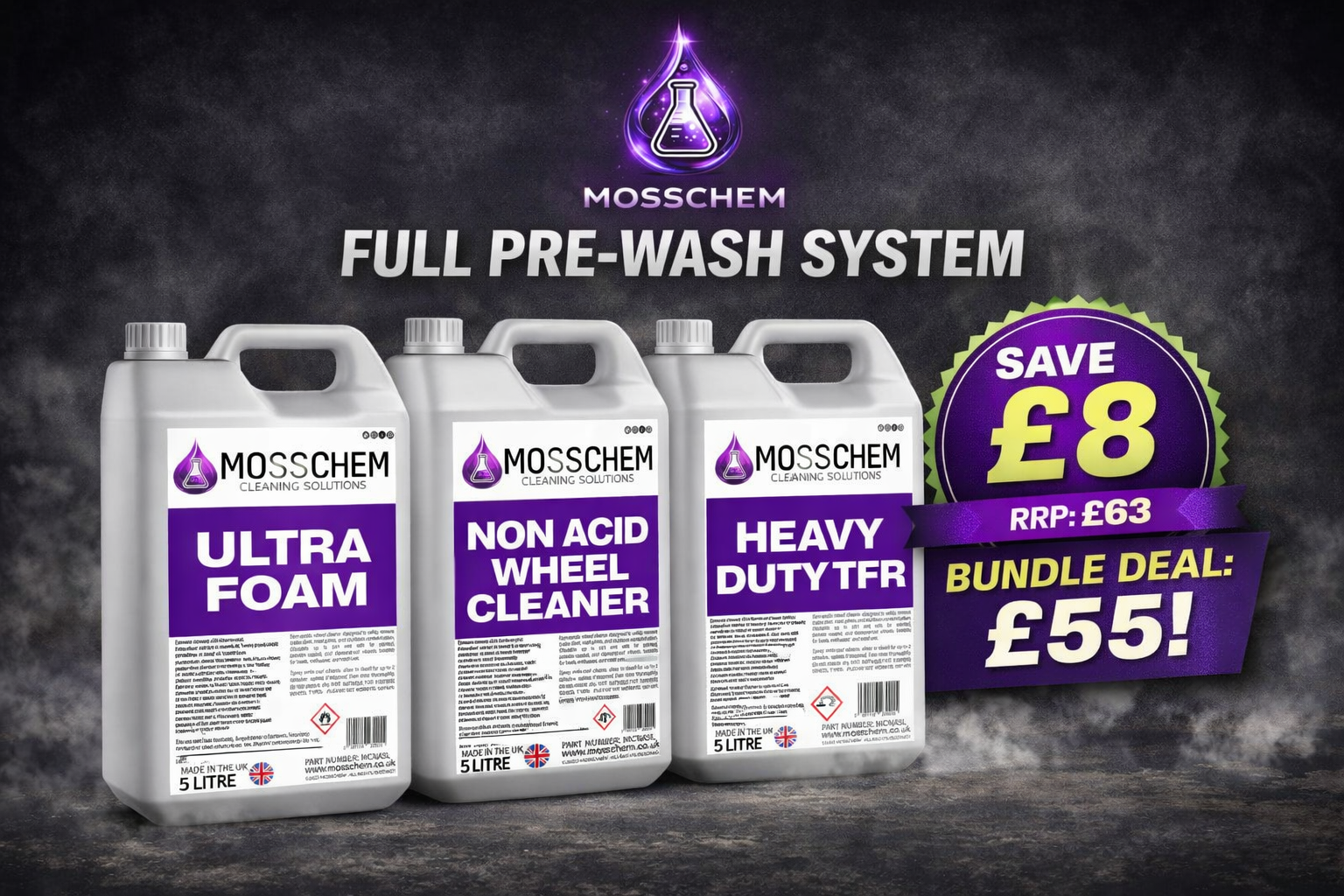 Mosschem Pre Wash System Bundle