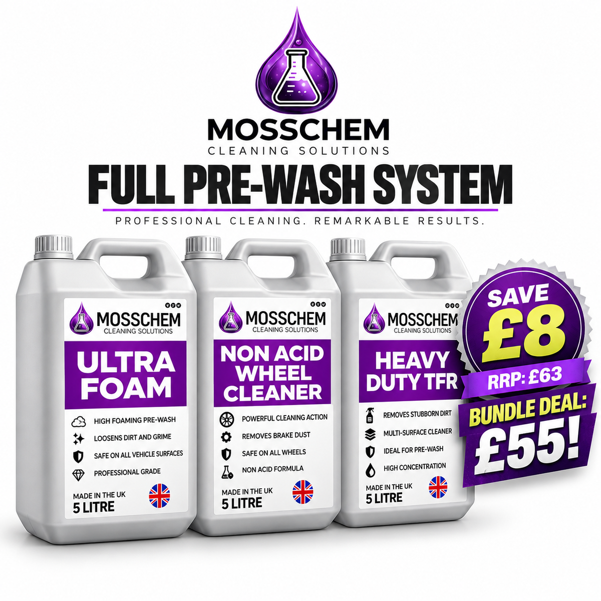 Mosschem Pre Wash System Bundle