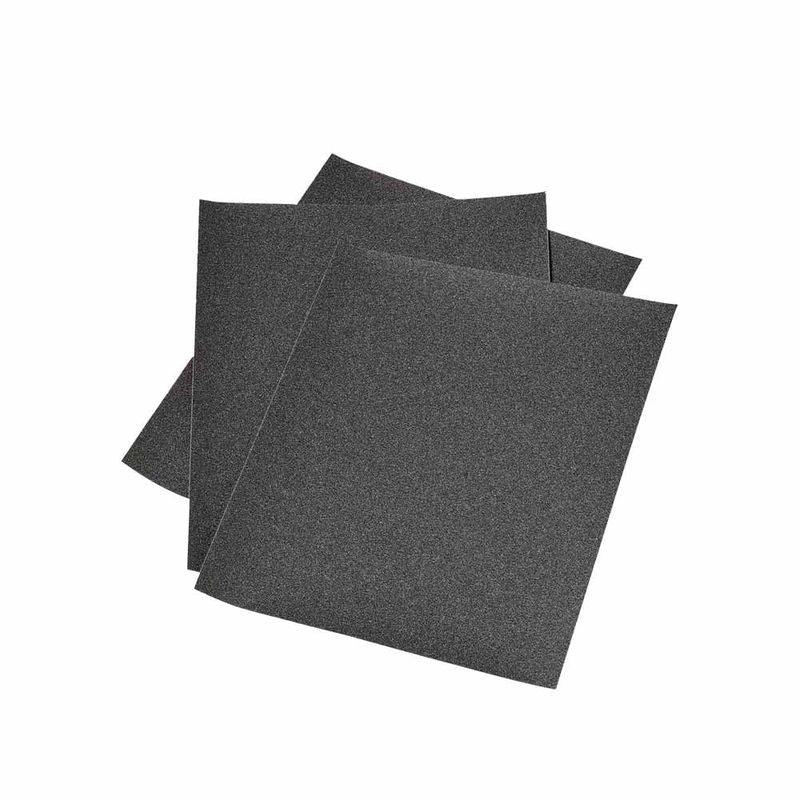 Colad Waterproof Sanding Sheet 2000 Grit, three dark grey abrasive sheets fanned out