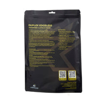 FibreKing Duplex edgeless cloth, back of the black packaging showing instructions and QR codes