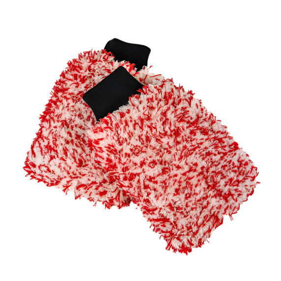 Fibreking "SK" Korean Microfibre Premium Wash Mitt - Red