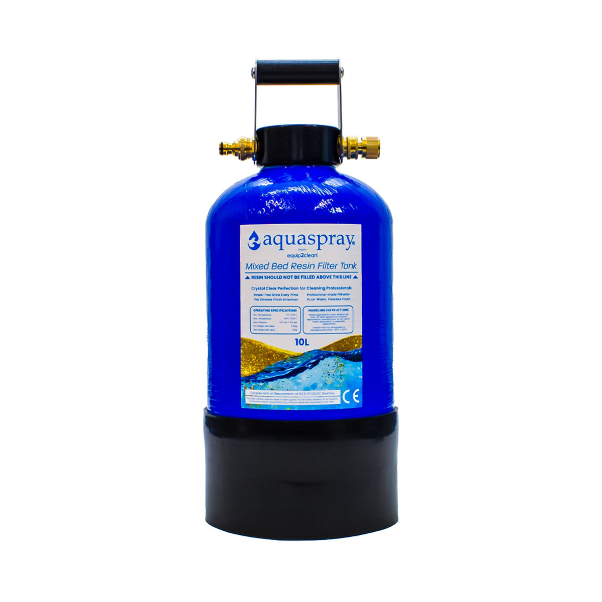 Aquaspray® De-Ionising Water Filter Carry Tank 10, 15 or 25 Litre (Inc. Resin) - The Drivers HQ