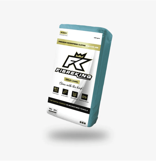 FibreKing Gold Label Microfibre Cloths 36 Pack (400GSM) - The Drivers HQ