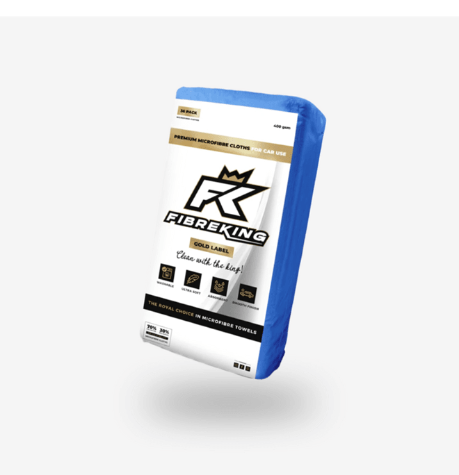 FibreKing Gold Label Microfibre Cloths 36 Pack (400GSM) - The Drivers HQ