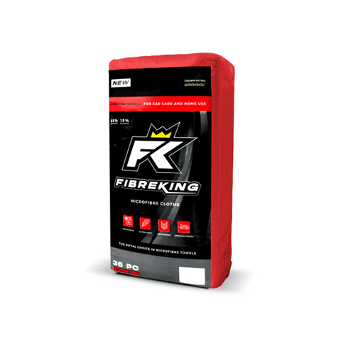 FibreKing Premium Microfibre Cloths 36 Pack - The Drivers HQ