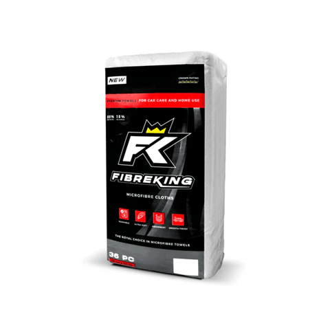 FibreKing Premium Microfibre Cloths 36 Pack - The Drivers HQ