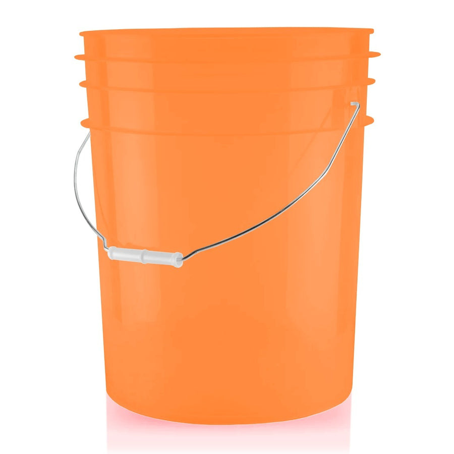 Grit Guard Transparent Wash Bucket - Orange