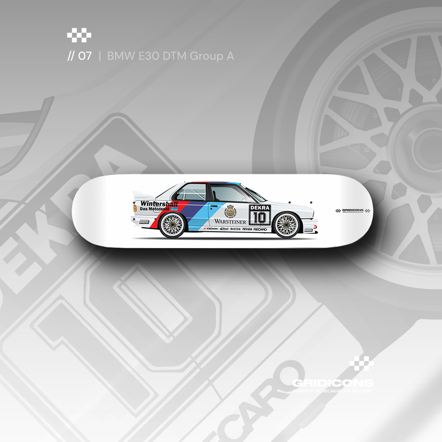 BMW E30 M3 DTM Group A Warsteiner - Skate Deck Wall Art