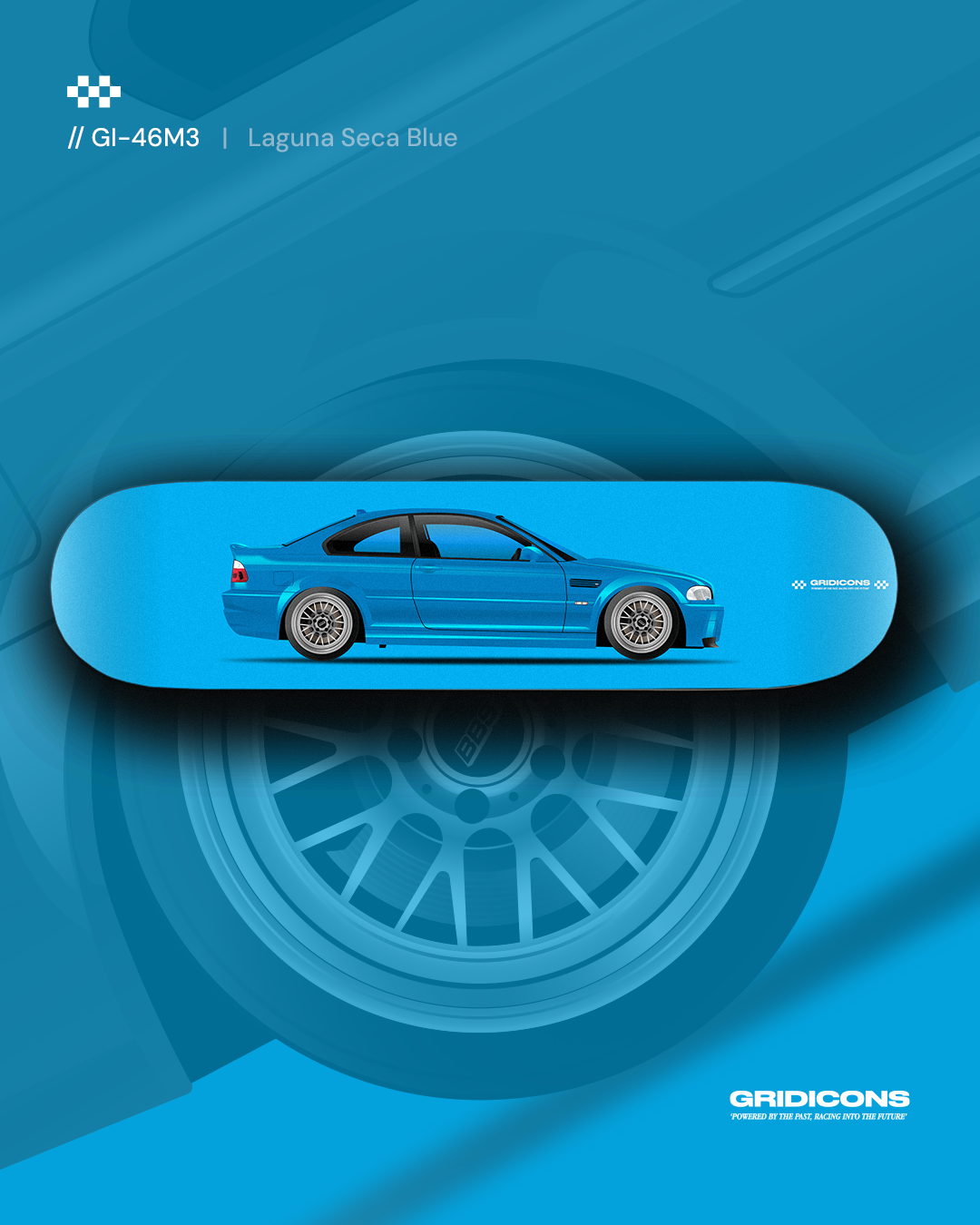 BMW E46 M3 - Road Car - Skate Deck Wall Art