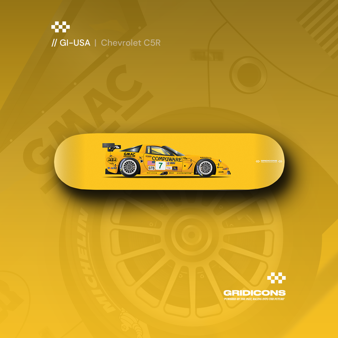 Chevrolet Corvette C5R - Race Car - Skate Deck Wall Art