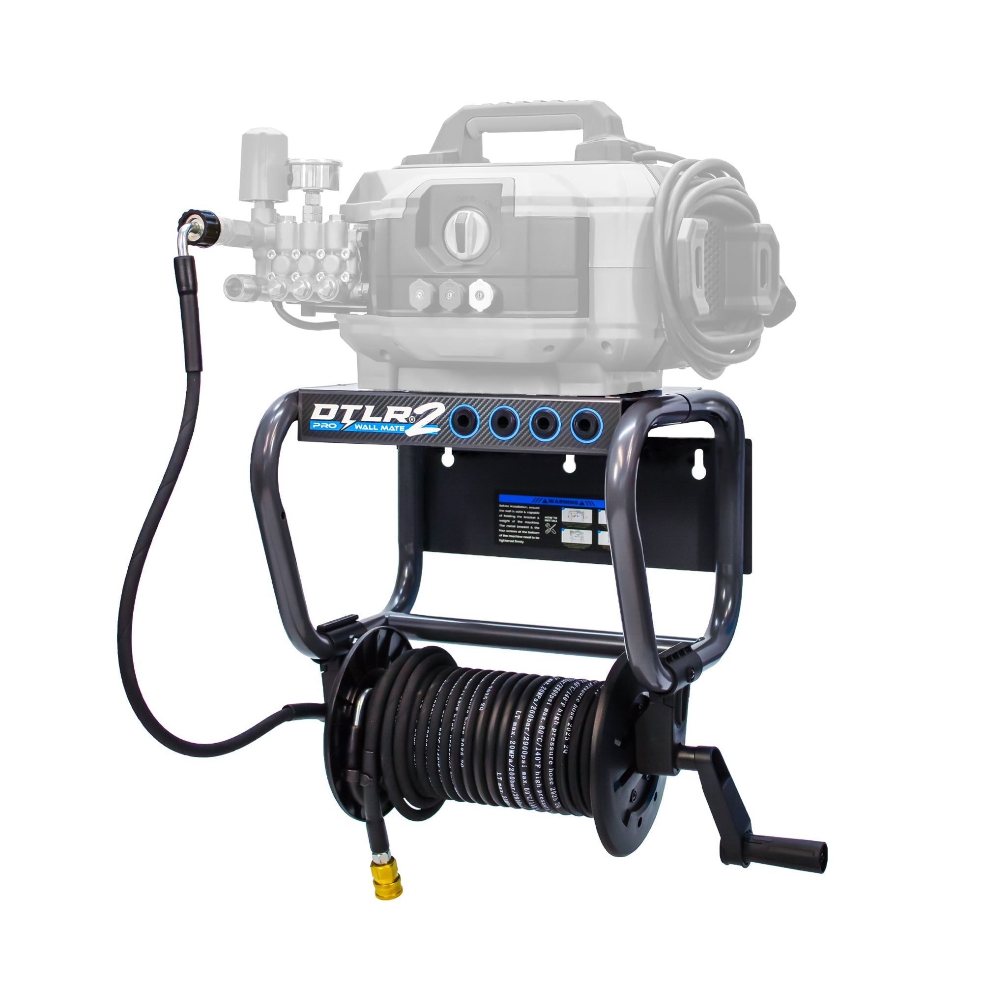 DTLR2 PRO® Wall Mount Frame and Hose Reel
