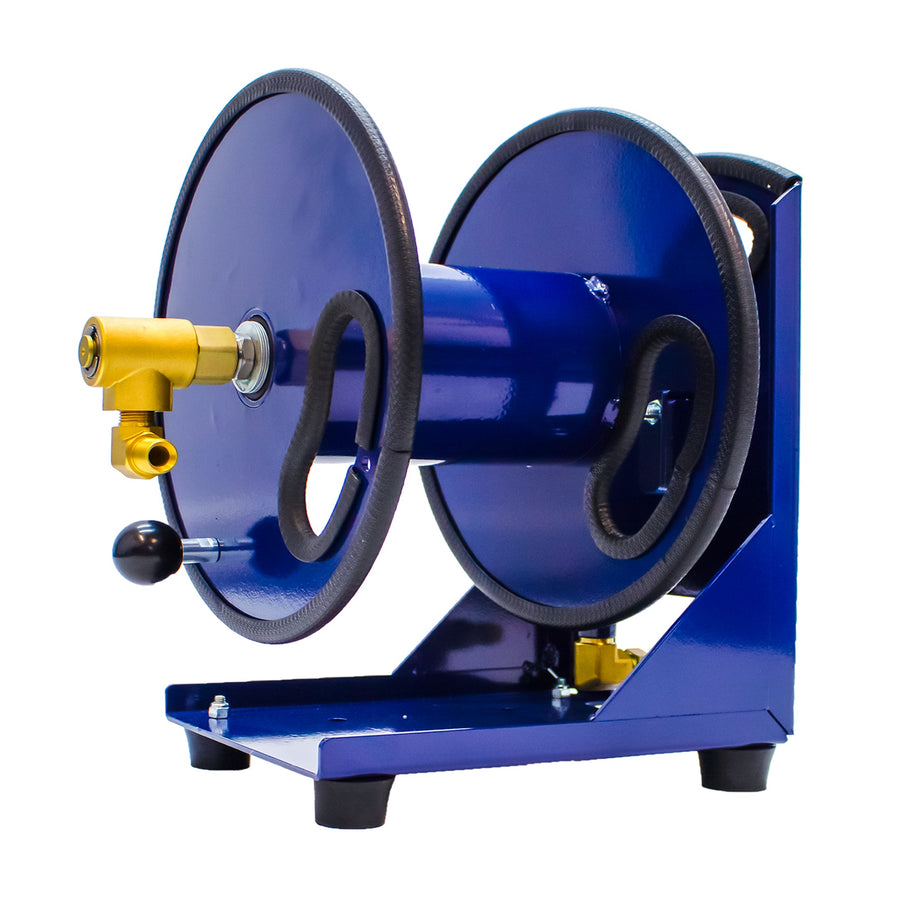 30m Hose Reel on Base Frame - Steel - The Drivers HQ