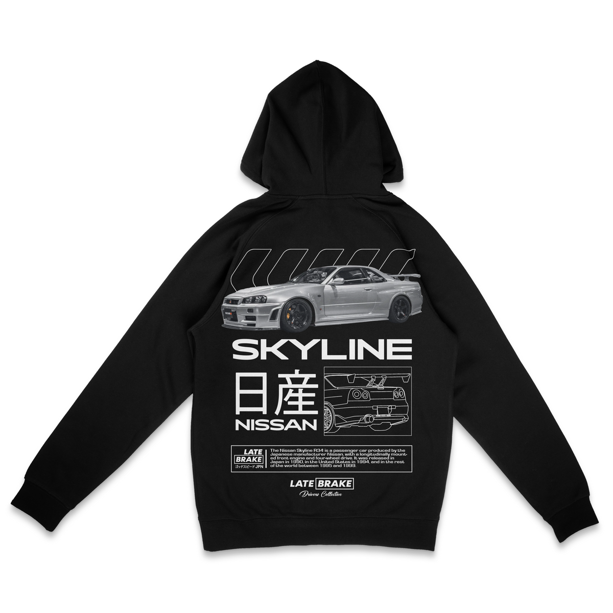 LB Skyline R34 Drivers Collective Hoodie