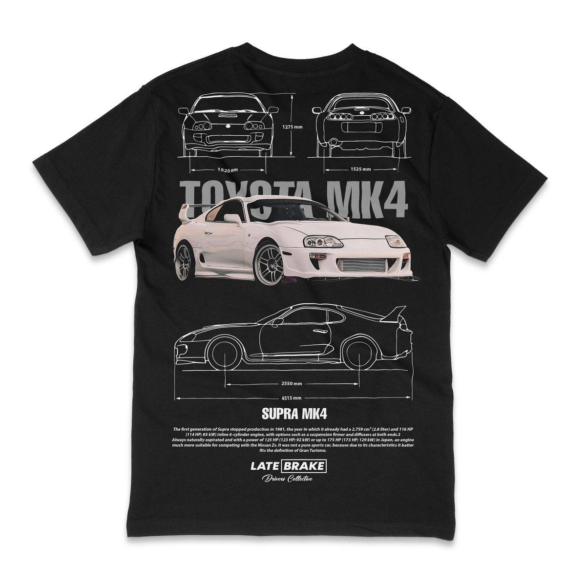 LB Supra Mk4 (WHT) Drivers Collective T-Shirt