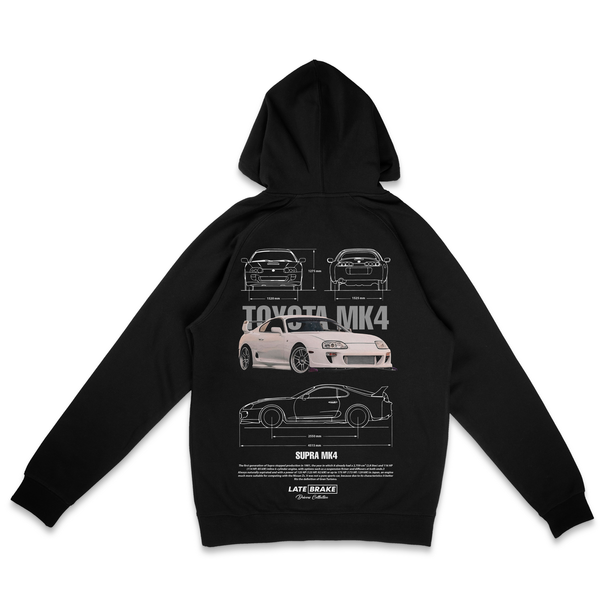 LB Supra MK4 (WHT) Drivers Collective Hoodie