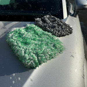 Mammoth Fluffmeister Flex Wash Mitt Green - The Drivers HQ