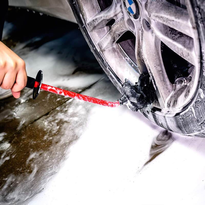 Maxshine Ultimate Wool Wheel Brush – Angled - The Drivers HQ