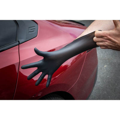 Nitrile Ninja Stealth Pro Detailing Gloves - Black (various sizes) - The Drivers HQ
