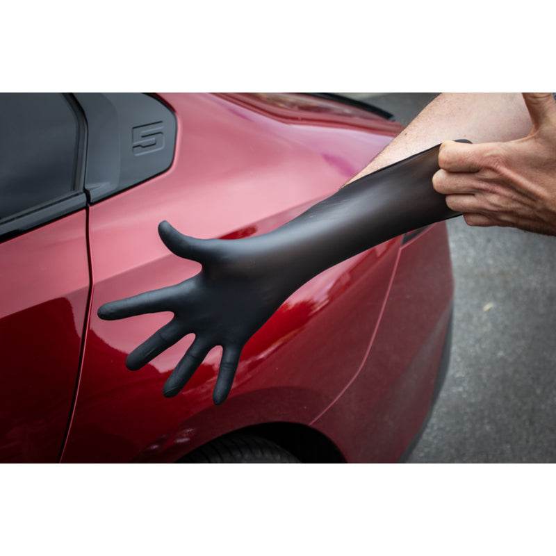 Nitrile Ninja Stealth Pro Detailing Gloves - Black (various sizes) - The Drivers HQ