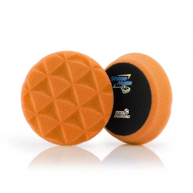 ShineMate Black Diamond Orange Light Cutting Pad - The Drivers HQ