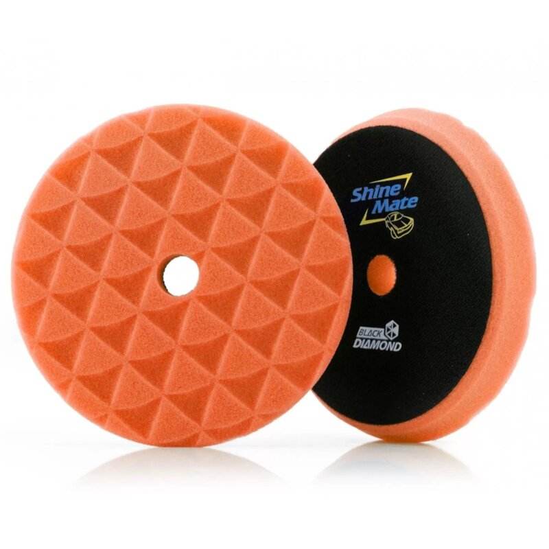 ShineMate Black Diamond Orange Light Cutting Pad - The Drivers HQ