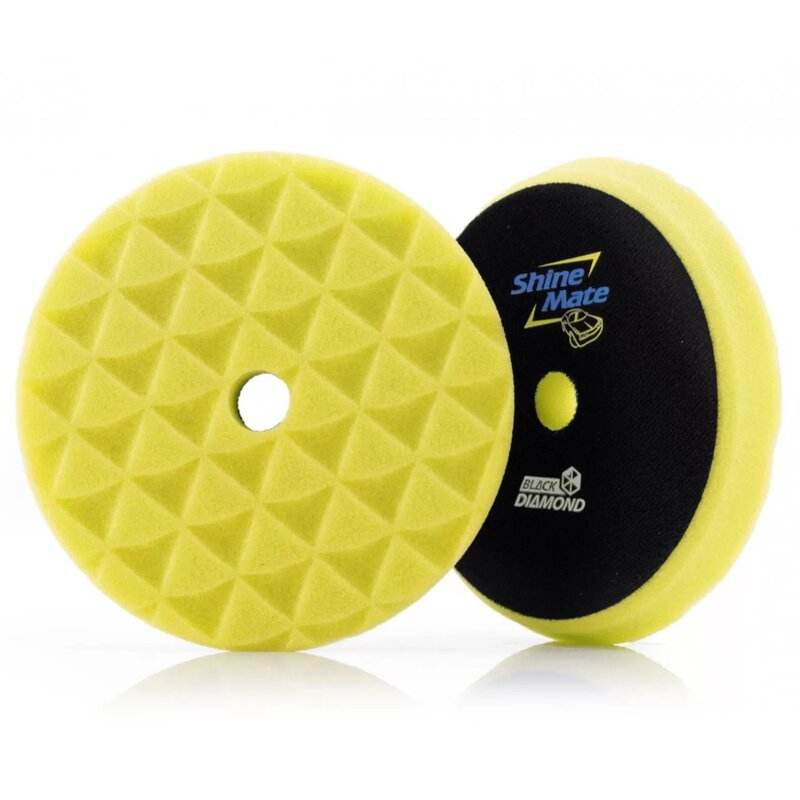 ShineMate Black Diamond Yellow Cutting Pad - The Drivers HQ