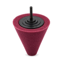 ShineMate Foam Polishing Cones Maroon Cutting, product photo on white